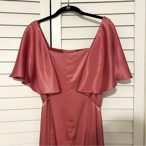 Rue Des Chats Unique Dust Rose Dress With Tassels - Picture 2 of 3